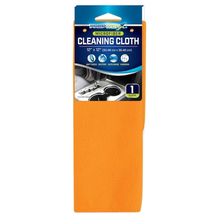 Prepwerx Microfiber Professional Cloth Orange 12x12 132-0072002